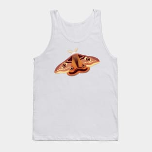 Emperor Moth Insect Illustration Tank Top